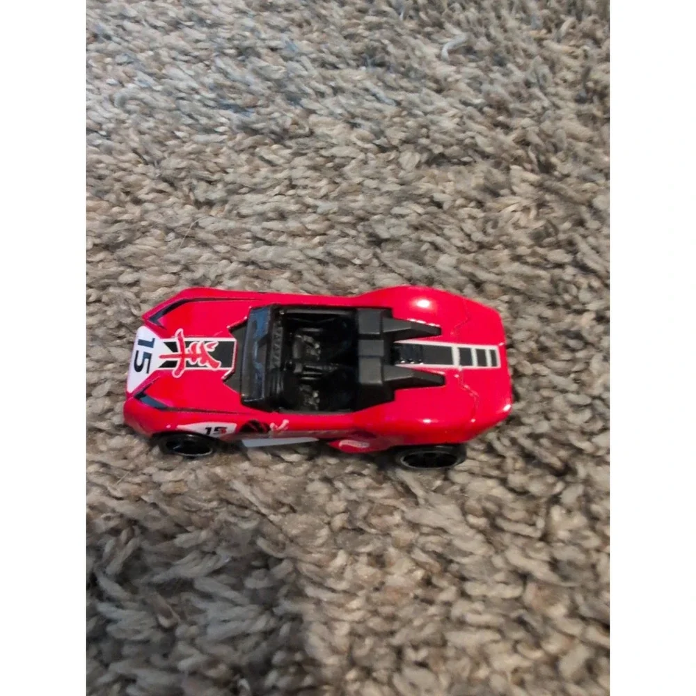 Hot Wheels Red Carbonic #15 Diecast Car 1:64 Scale Made in Malaysia